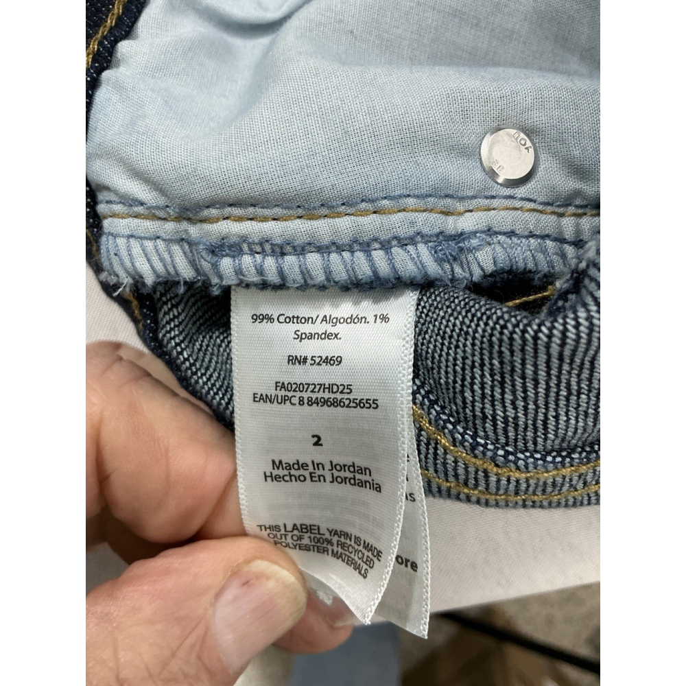 Woman’s NWT Free Assembly Blue Jeans Size 2 Wide Leg - Picture 5 of 7